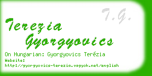 terezia gyorgyovics business card